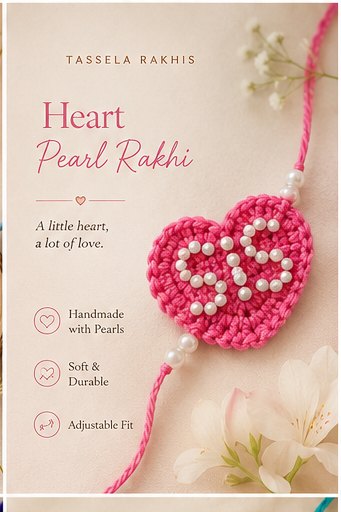 Heart rakhi