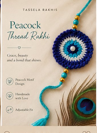 Peacock rakhi